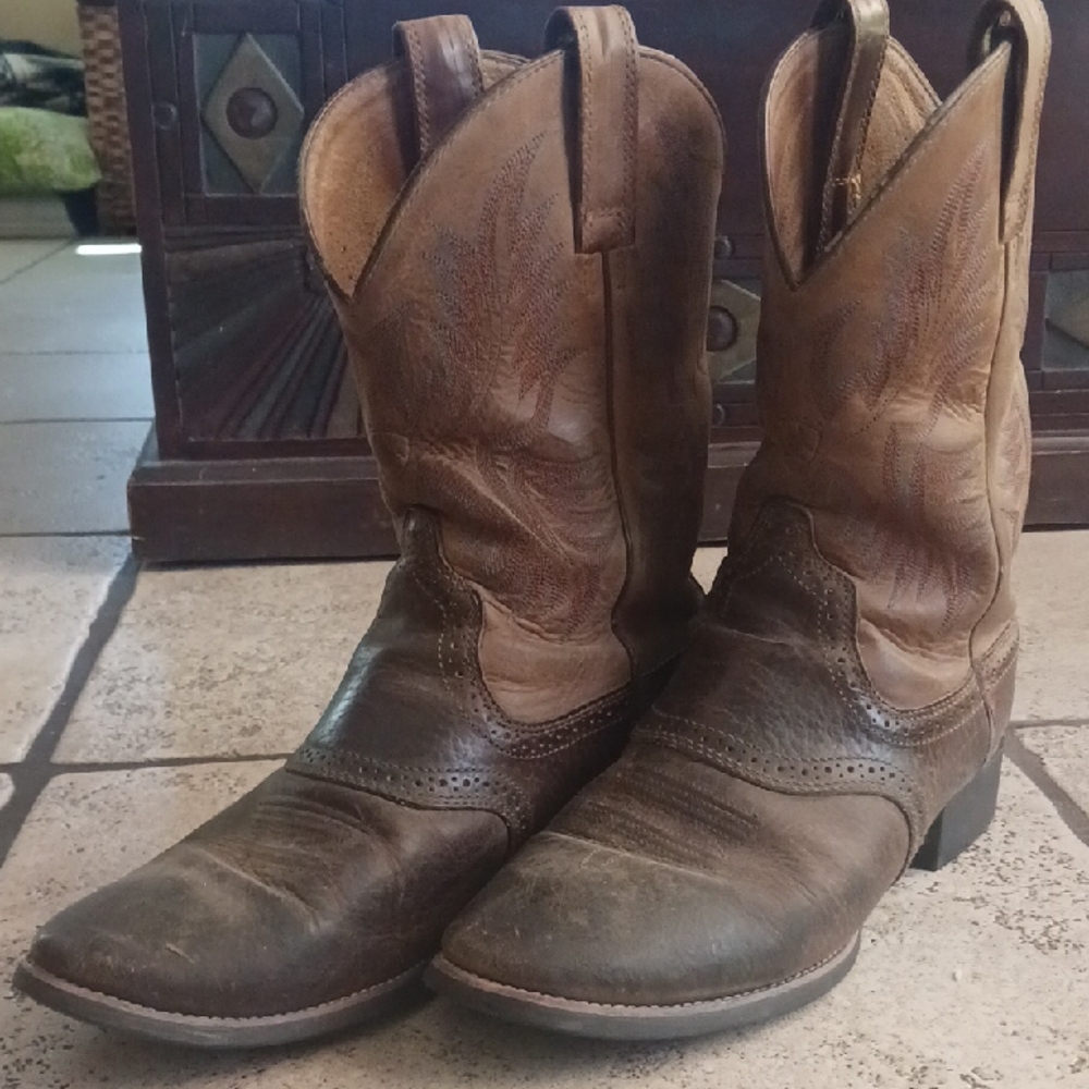Ariat Men's Two-Tone Brown Western Boots